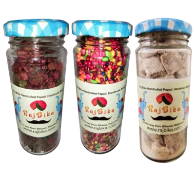 Boujee Saunf Mukhwas , Cherry Paan, Gulkand AAM Papad Pack of 3
